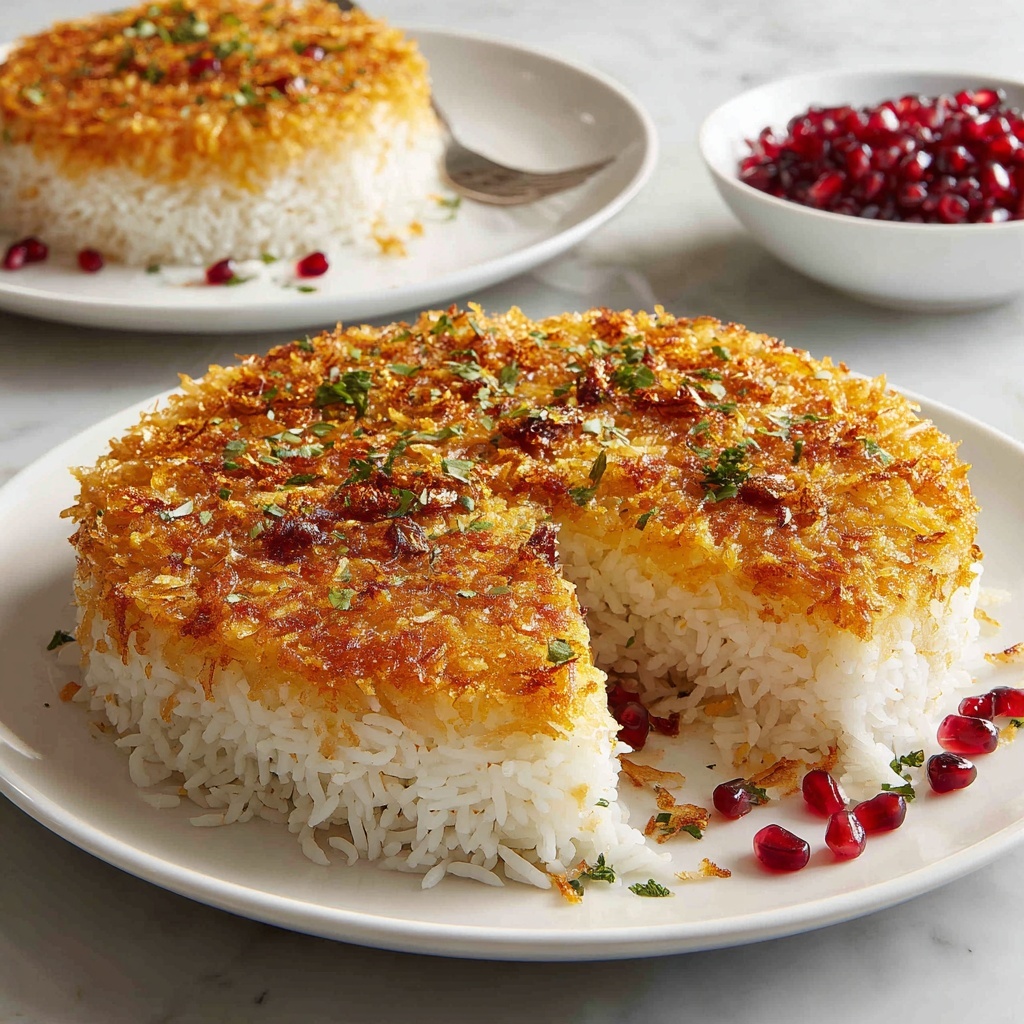 Persian Crispy Rice Cake Recipe - Recipe Image
