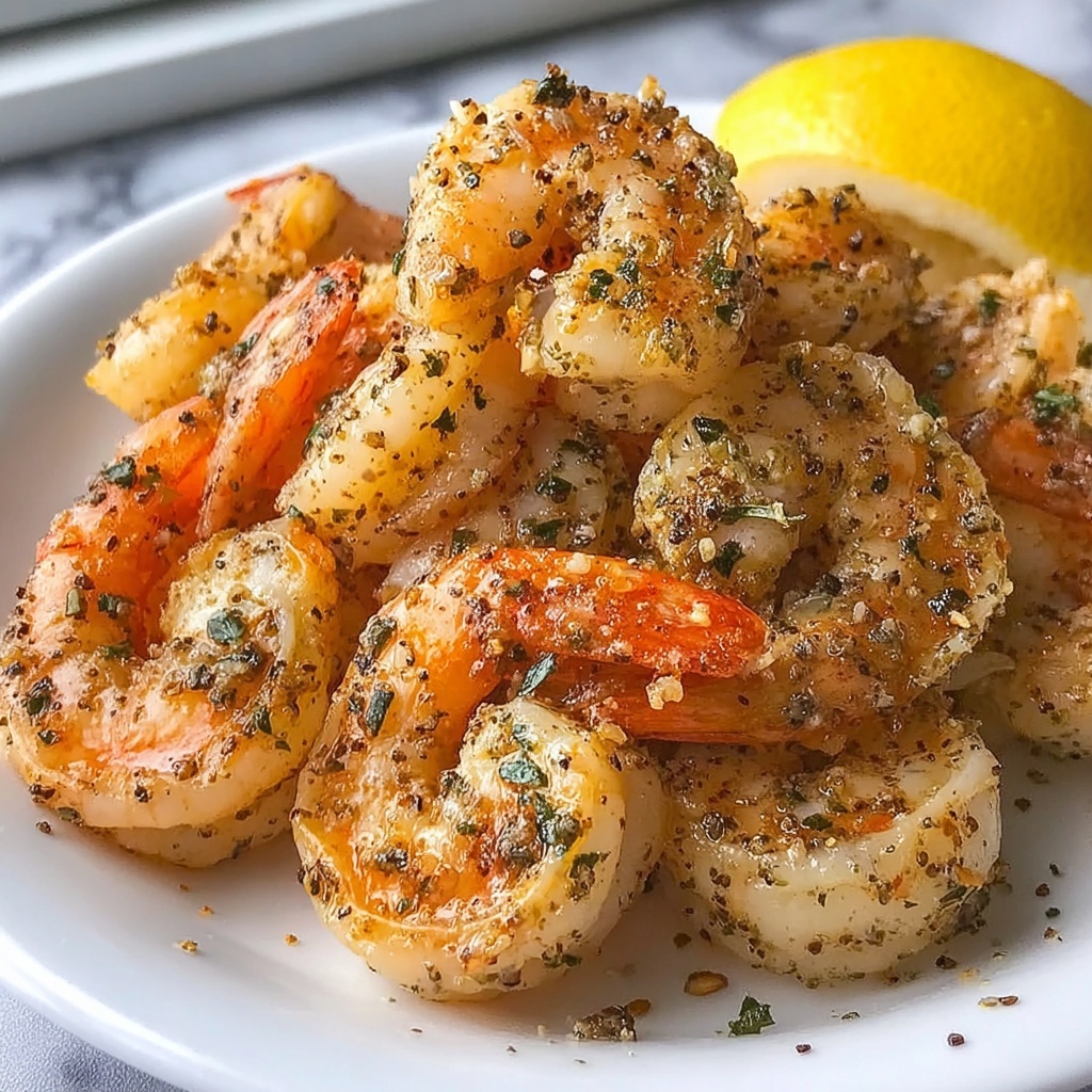 Air Fryer Garlic Parmesan Shrimp Recipe - Recipe Image