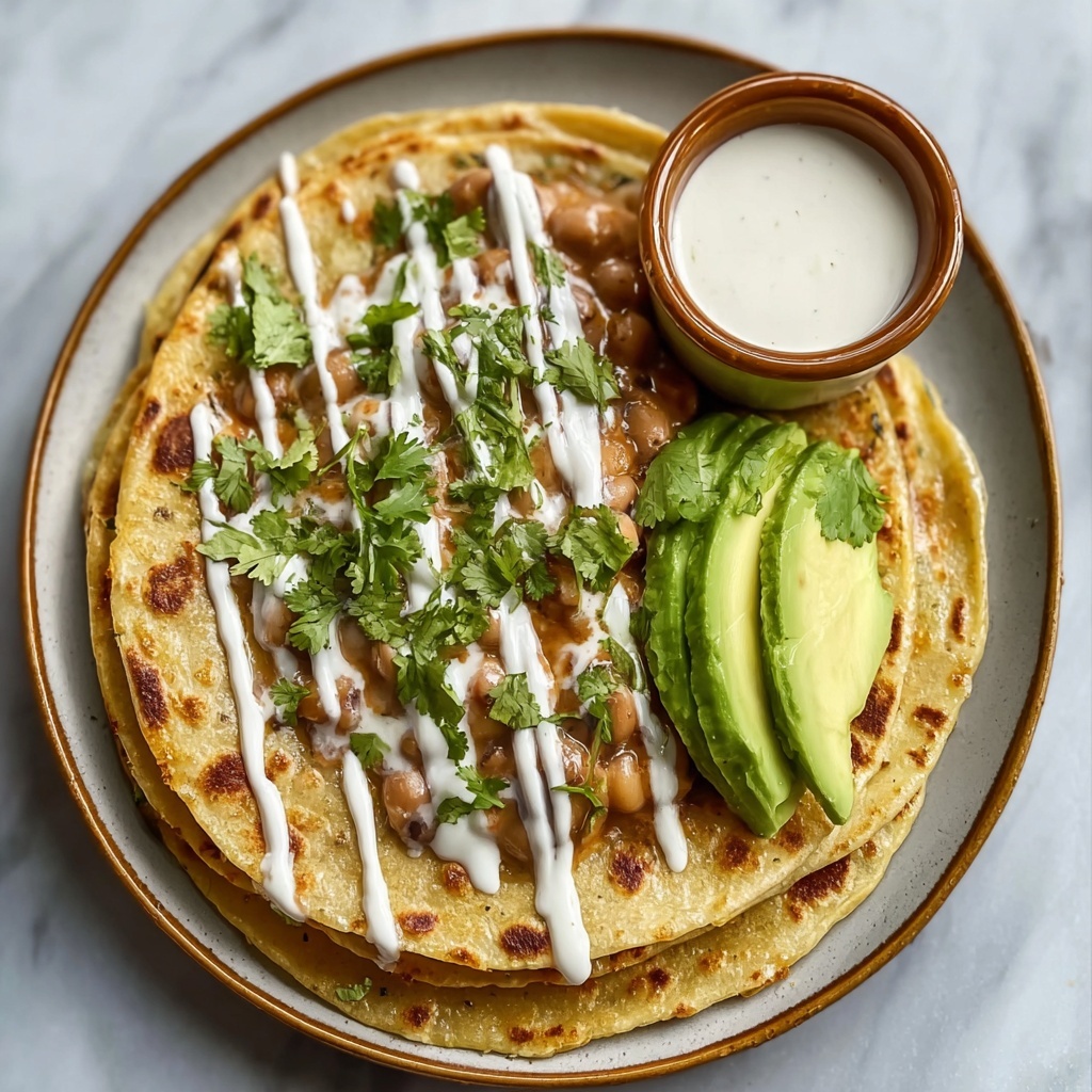 Honduran Flour Tortillas with Beans and Cream Recipe - Recipe Image