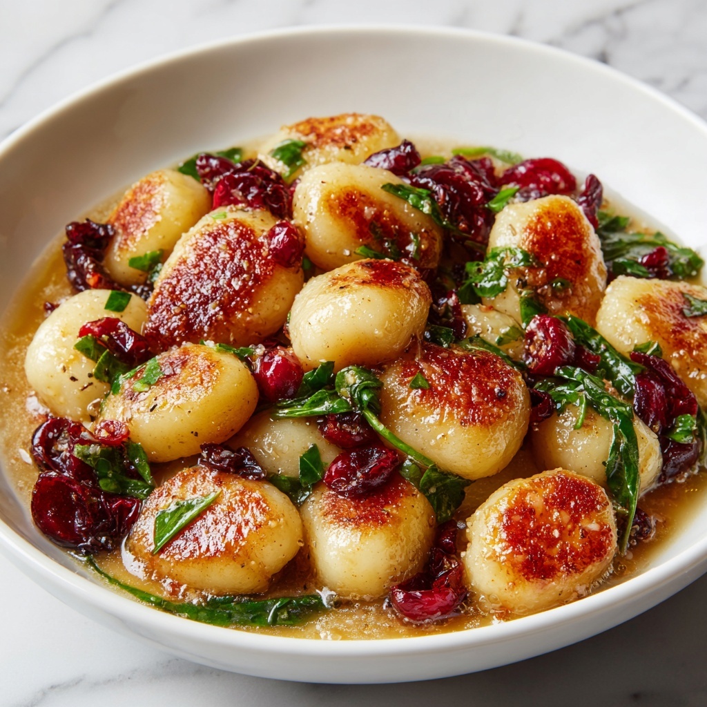 Cranberry Ricotta Gnocchi with Brown Butter Sage Sauce Recipe - Recipe Image