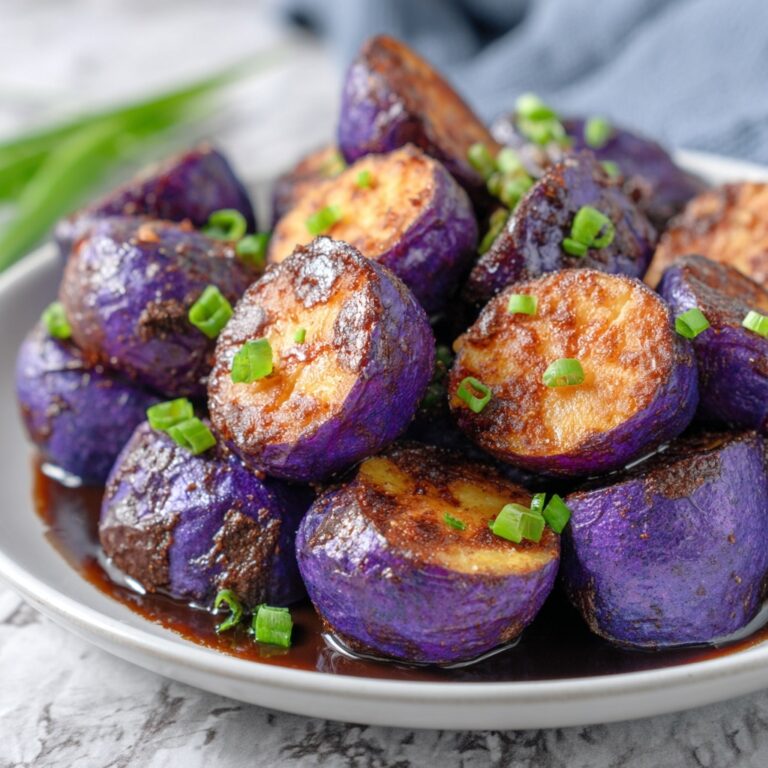 Balsamic Roasted Purple Potatoes Recipe