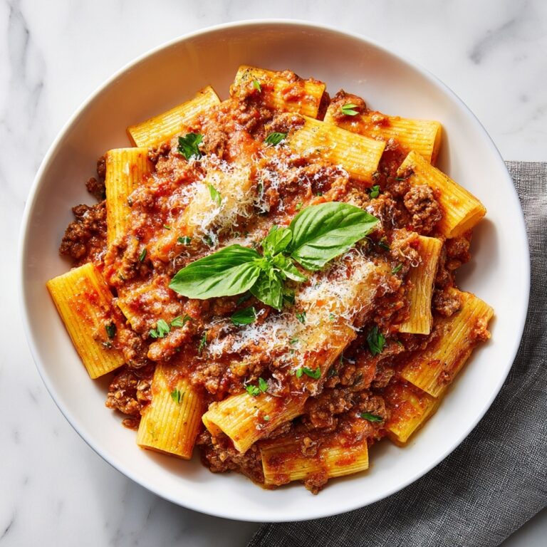 Four-Cheese Sausage Rigatoni Bake Recipe