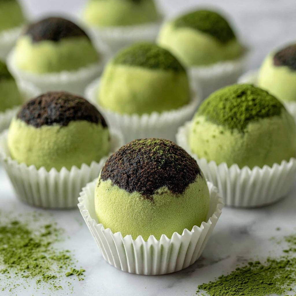 White Chocolate Matcha Truffles Recipe - Recipe Image