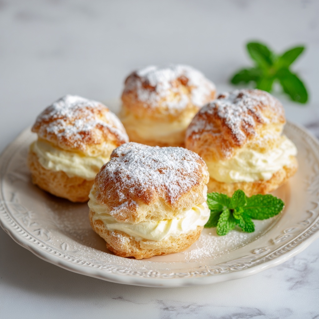 Lemon Cream Puffs Recipe - Recipe Image