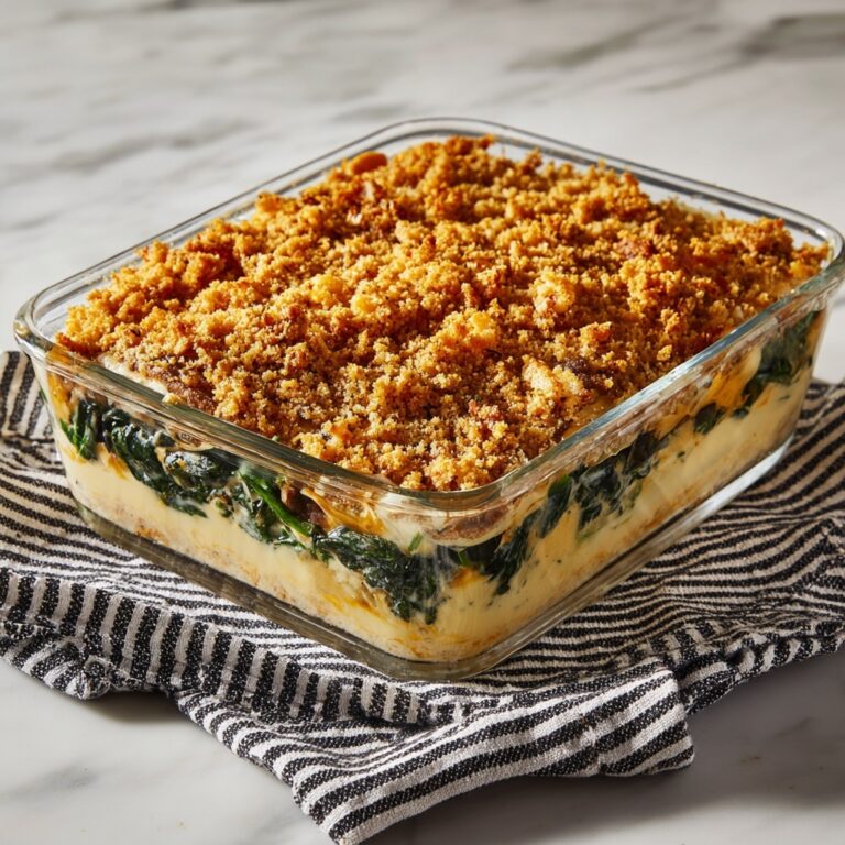 Crunchy Spinach Casserole Recipe