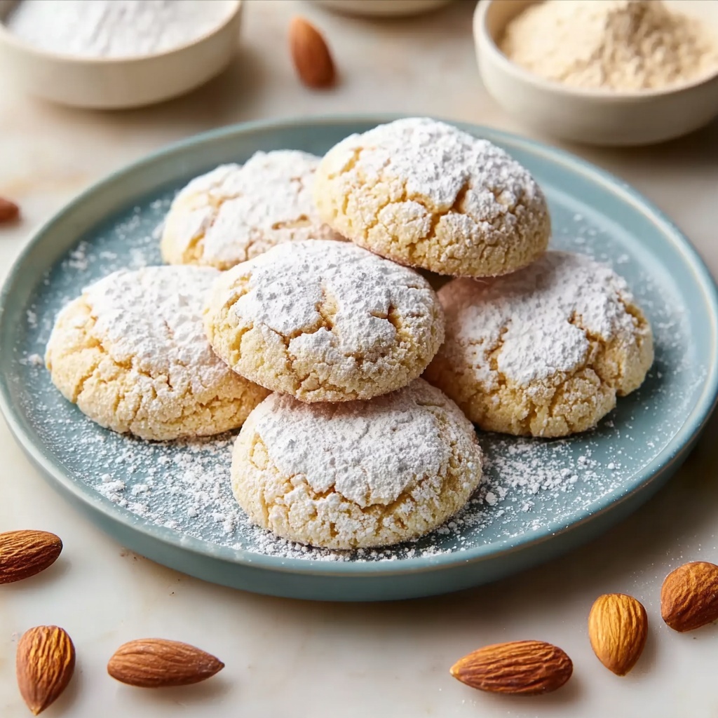 Ricciarelli Italian Almond Cookies Recipe - Recipe Image