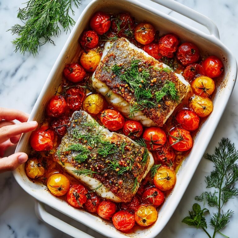 Psari Plaki (Greek Baked Fish with Tomatoes and Herbs) Recipe