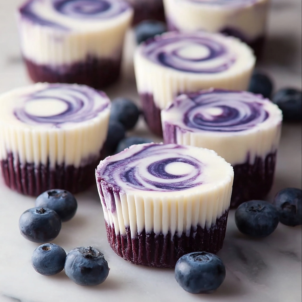 Blueberry Swirl Yogurt Bites Recipe - Recipe Image
