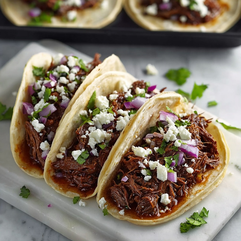 Slow Cooker BBQ Beef Brisket Tacos Recipe - Recipe Image