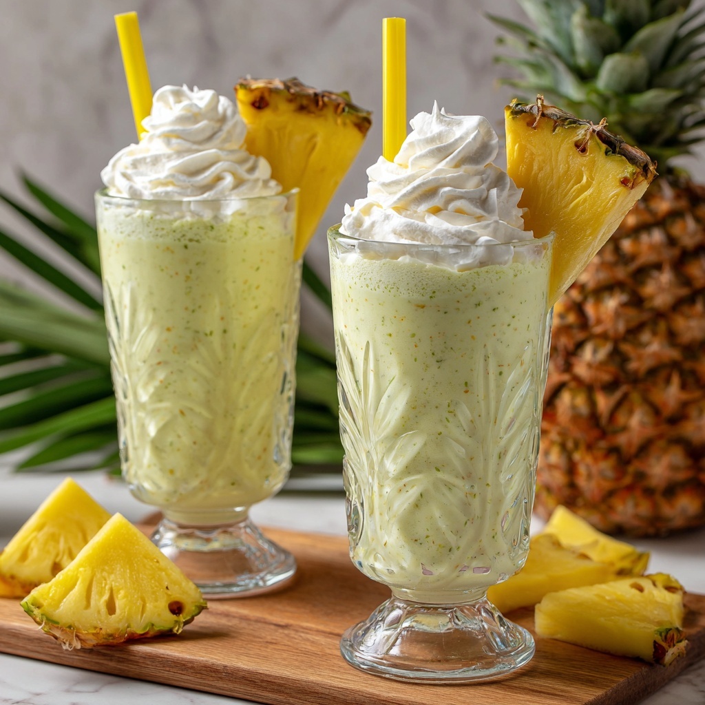Pina Colada Milkshake Recipe - Recipe Image