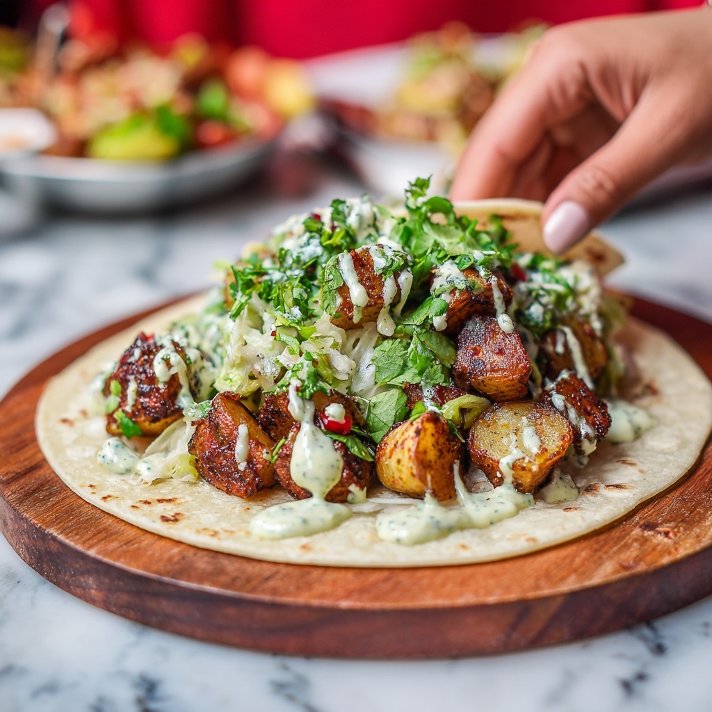 Spicy Potato Soft Tacos Recipe - Recipe Image