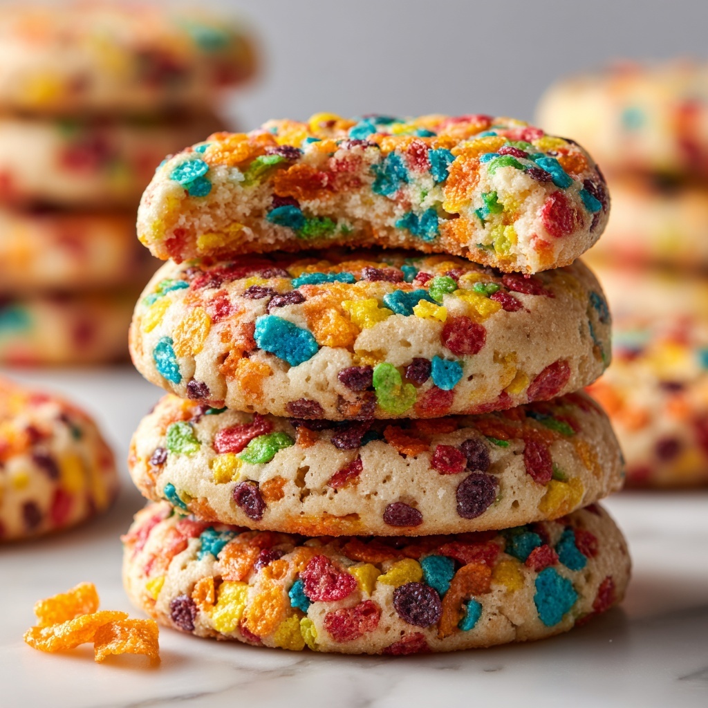 Fruity Pebbles Cake Mix Cookies Recipe - Recipe Image