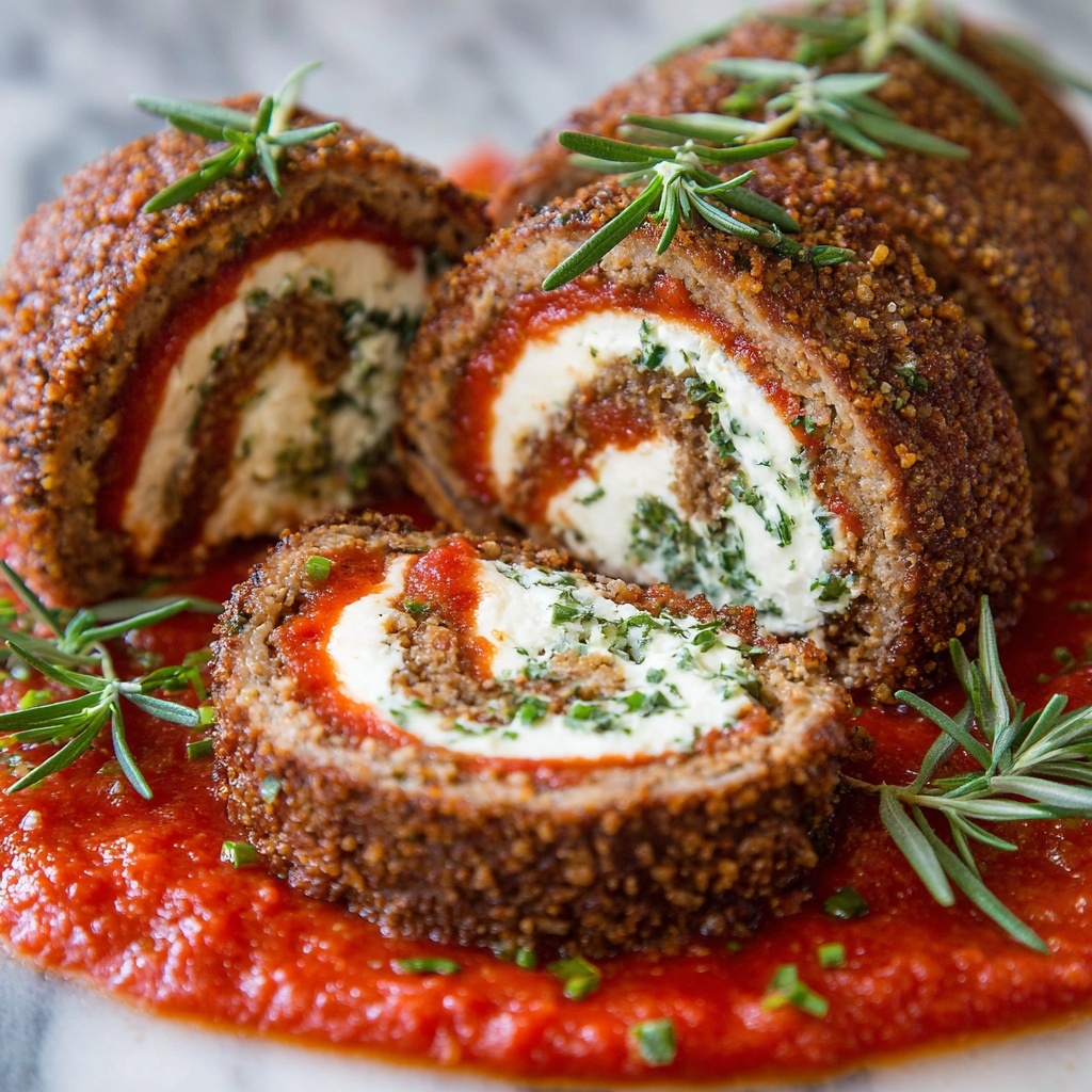Savory Italian Braciole with Red Wine and Tomato Sauce Recipe - Recipe Image