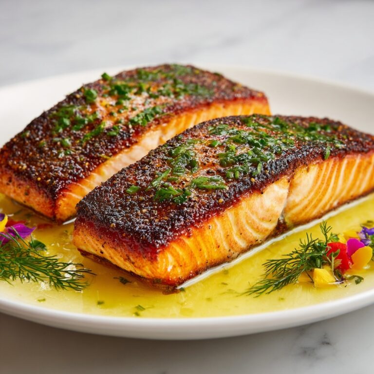 Butter-Basted Salmon Steaks with Crispy Skin Recipe