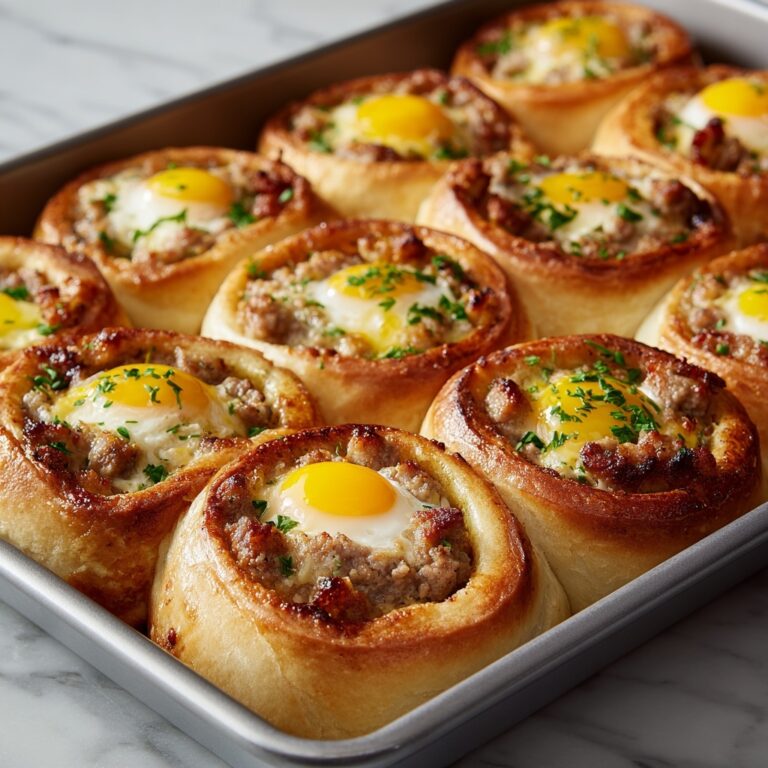 Cheesy Breakfast Rolls with Sausage and Chives Recipe