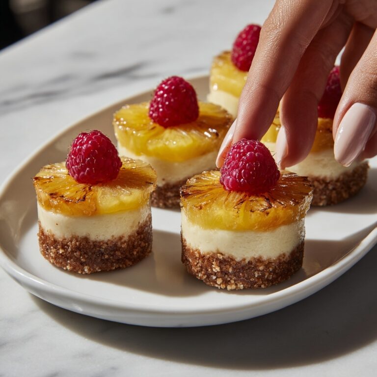 Mini Pineapple Upside-Down Cheesecakes Recipe