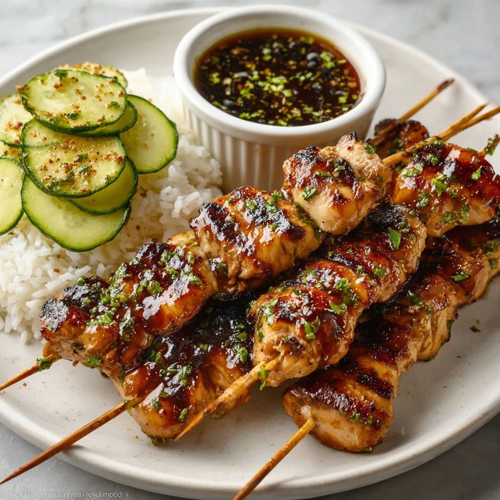 Yakitori Skewers with Citrus Ponzu Glaze Recipe - Recipe Image