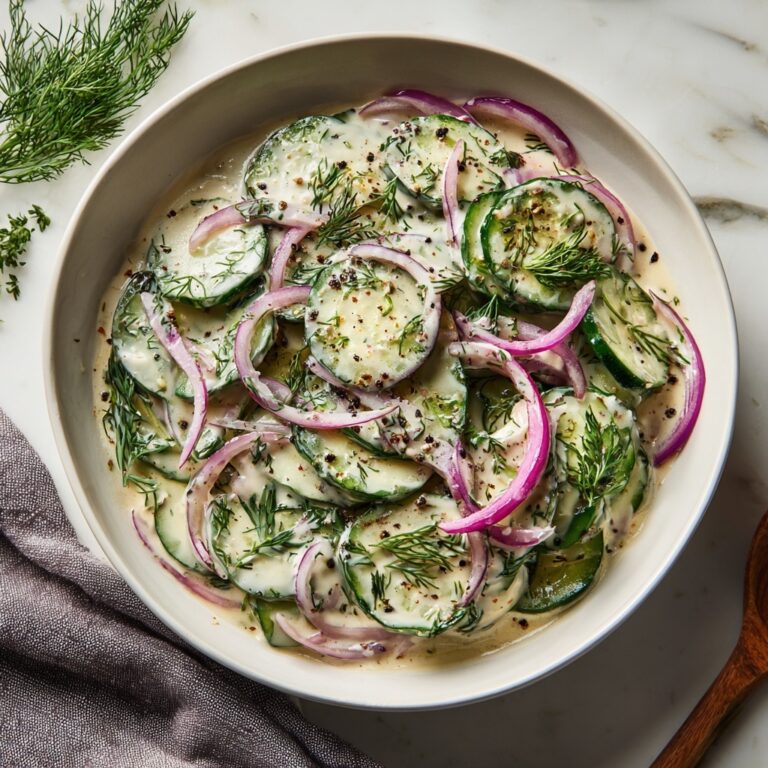 Creamy Cucumber Salad Recipe