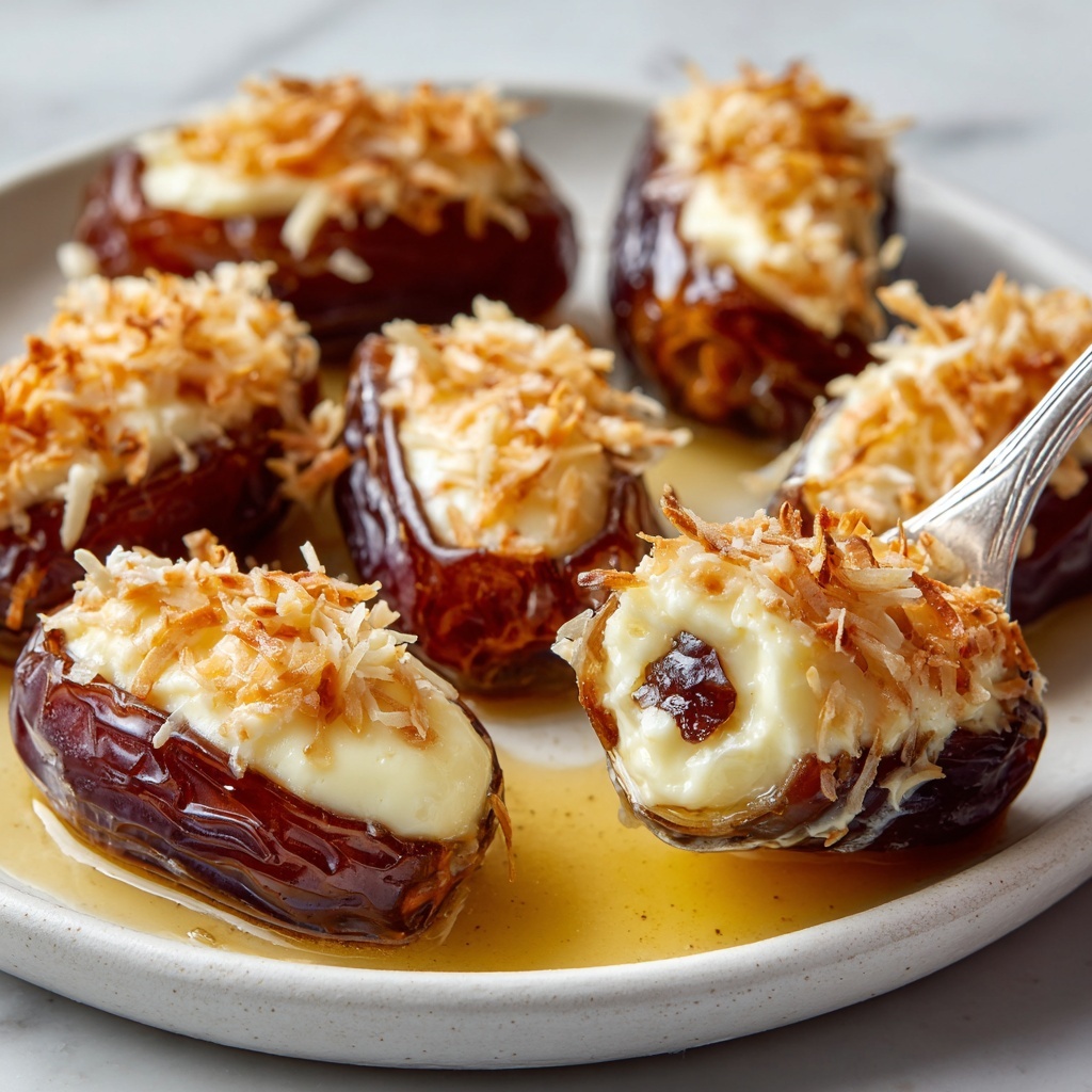 Mascarpone Stuffed Dates with Maple Drizzle Recipe - Recipe Image