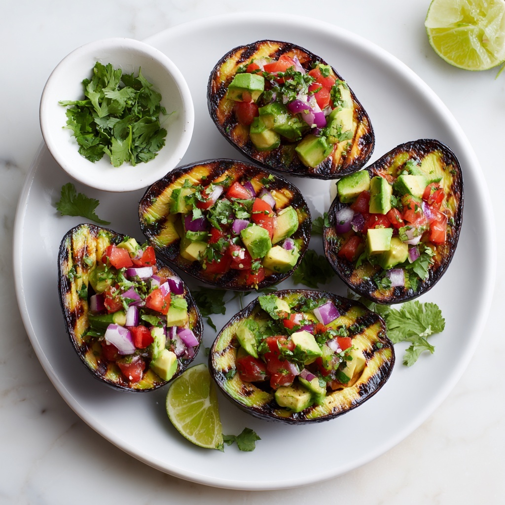 Grilled Avocado with Veggie Salsa Recipe - Recipe Image