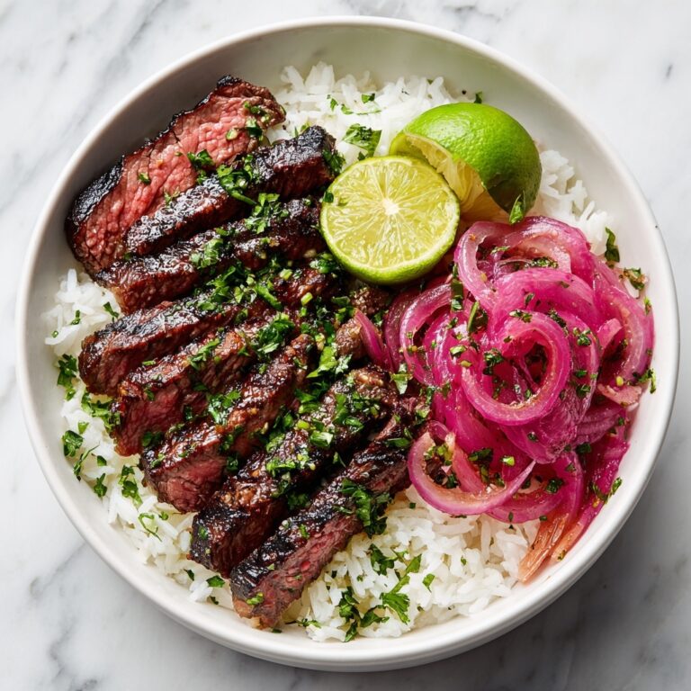 Skirt Steak Rice Bowls with Chimichurri Sauce Recipe