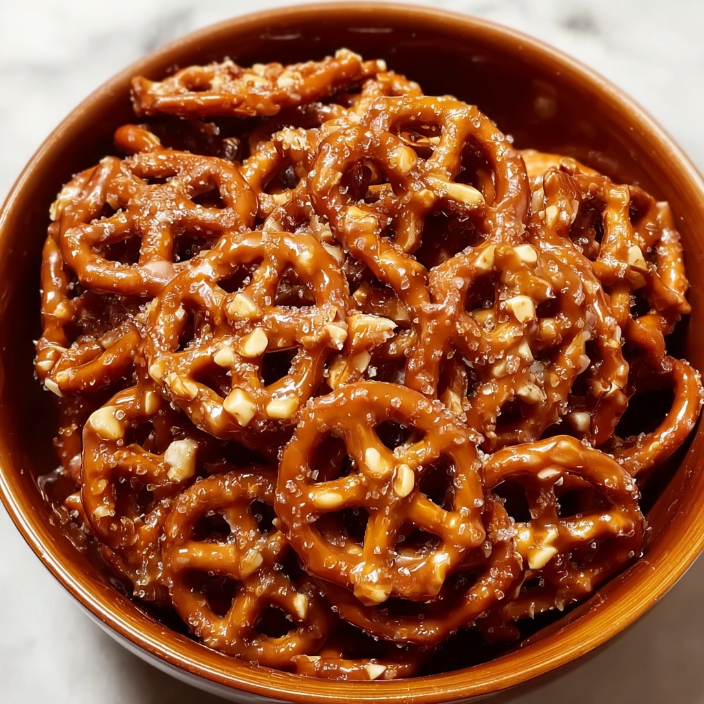 Butter Toffee Pretzels Recipe - Recipe Image