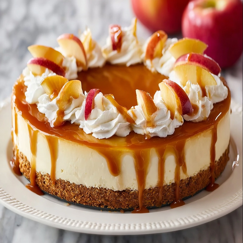 Caramel Apple Cheesecake Recipe - Recipe Image