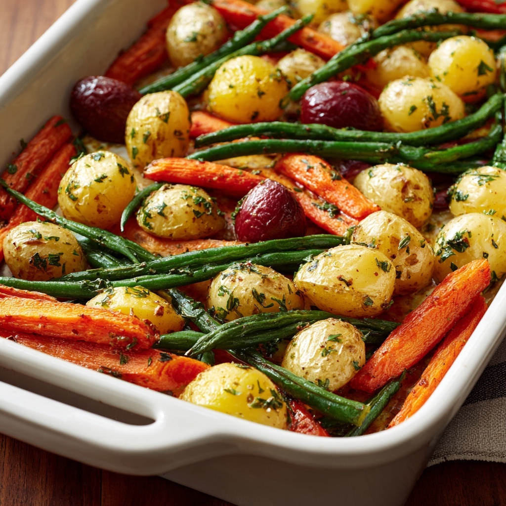 Garlic Herb Roasted Veggies Recipe - Recipe Image