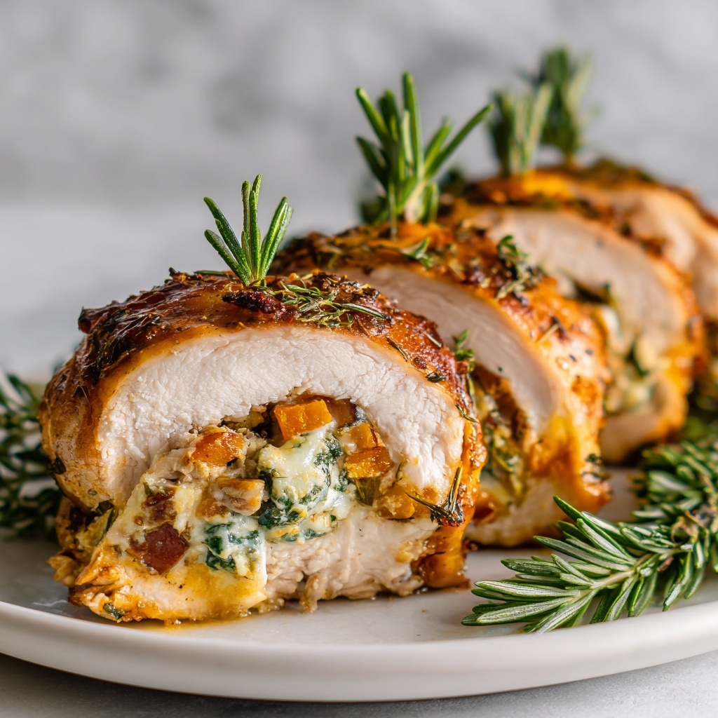 Stuffed Spinach and Cheese Chicken Breast Recipe - Recipe Image