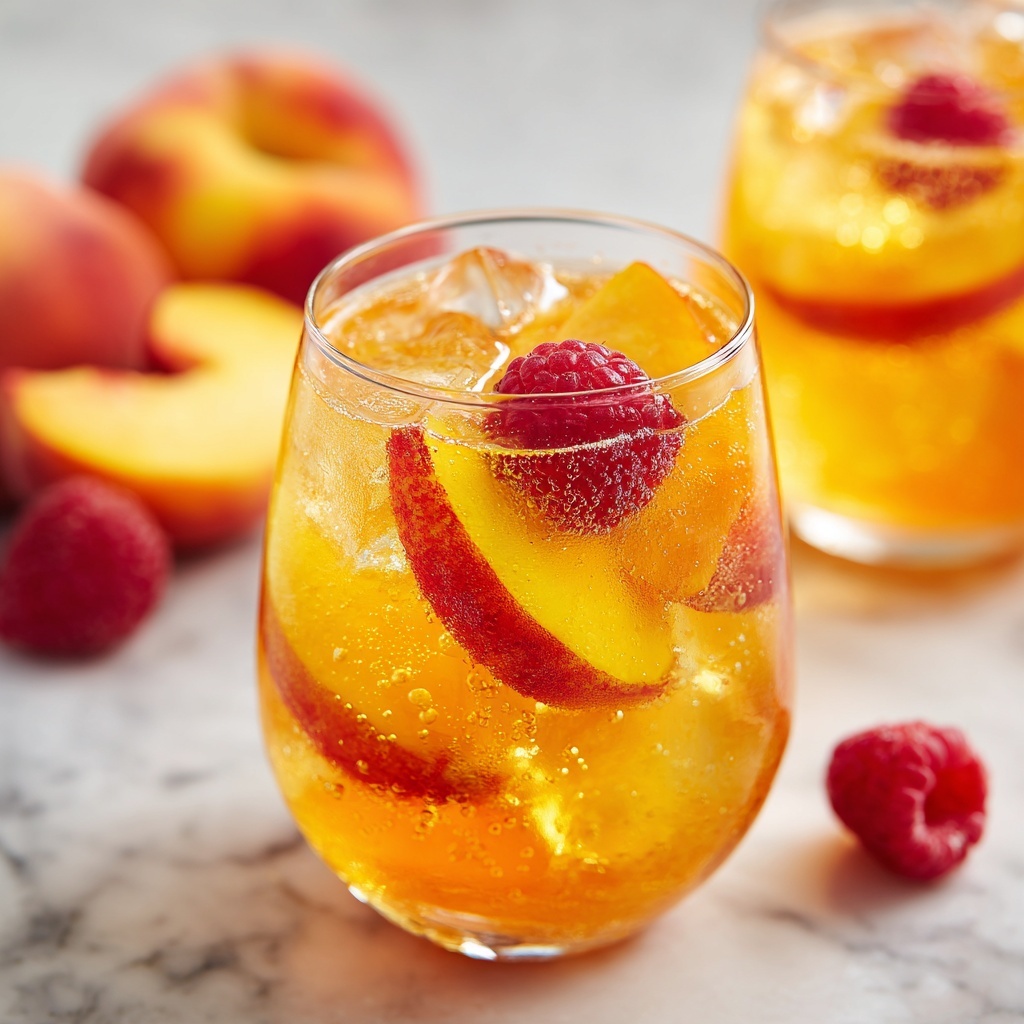 Refreshing Patio Peach Sangria Recipe - Recipe Image