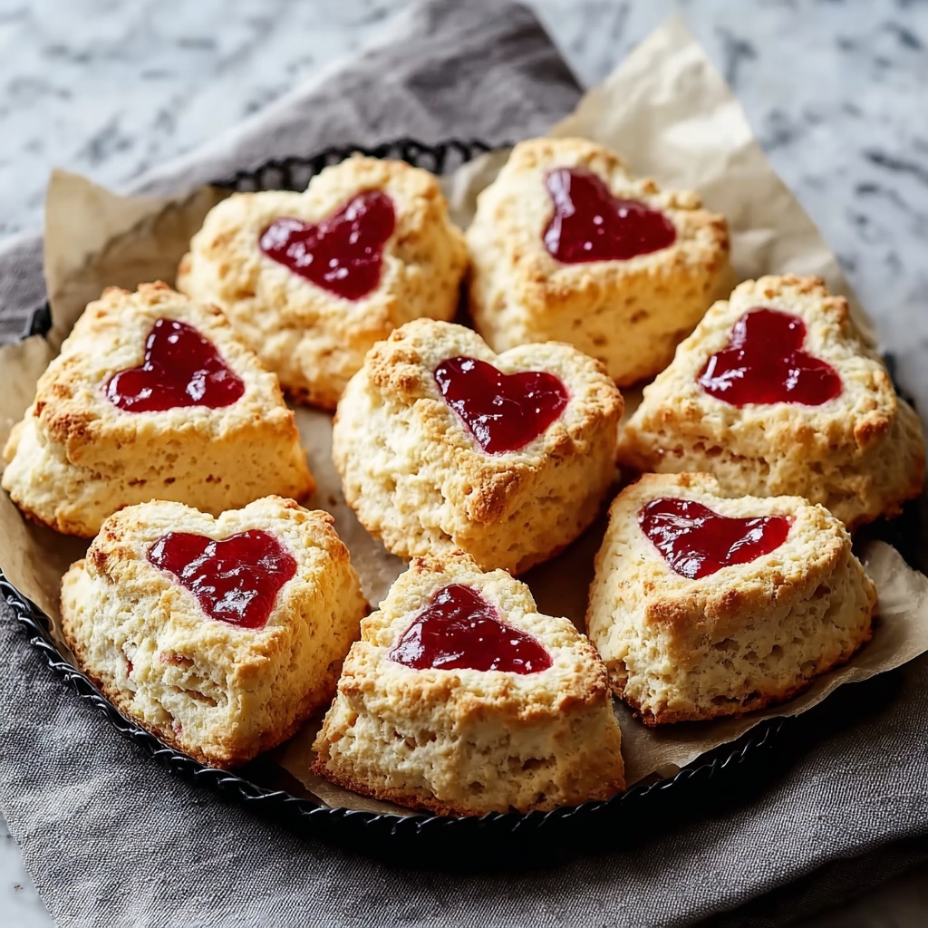 Heart-Shaped Savory Cheese and Herb Scones Recipe - Recipe Image