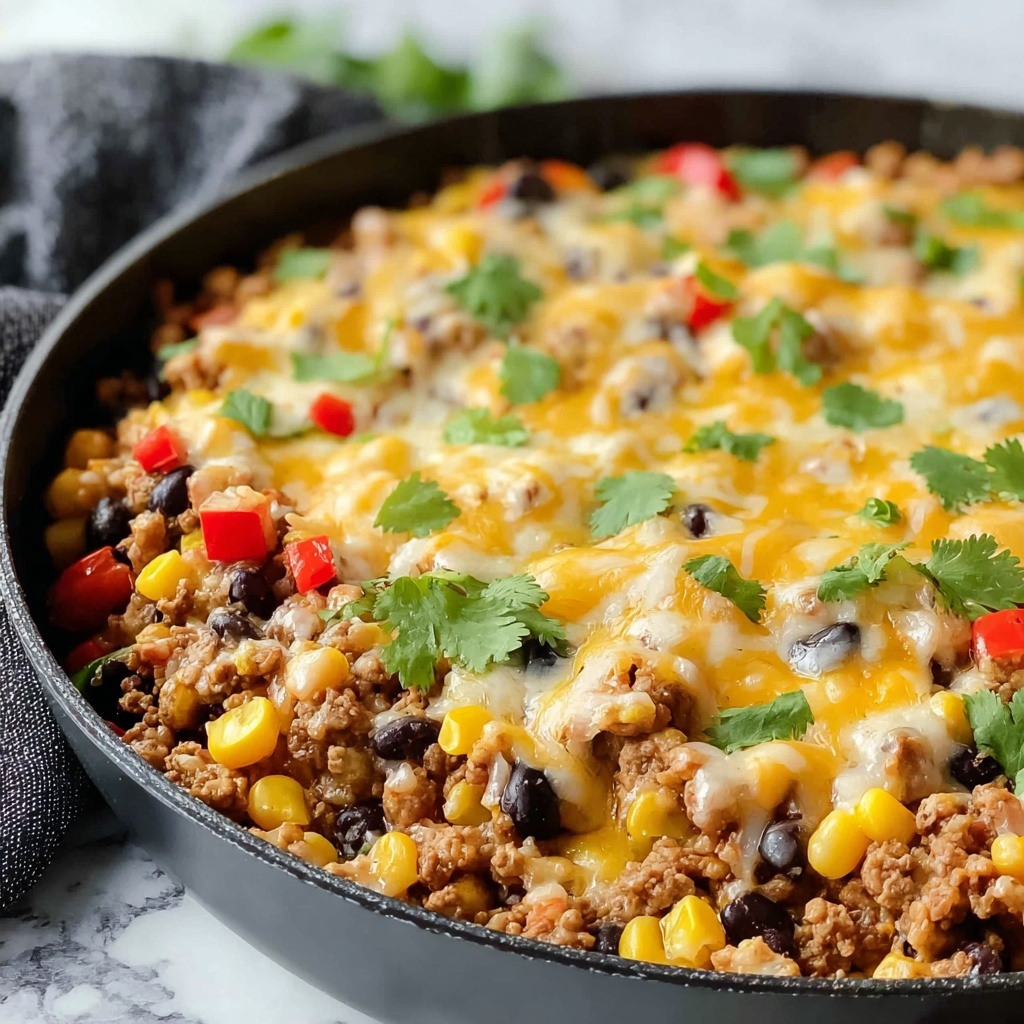 Mexican Beef and Rice Skillet Recipe - Recipe Image
