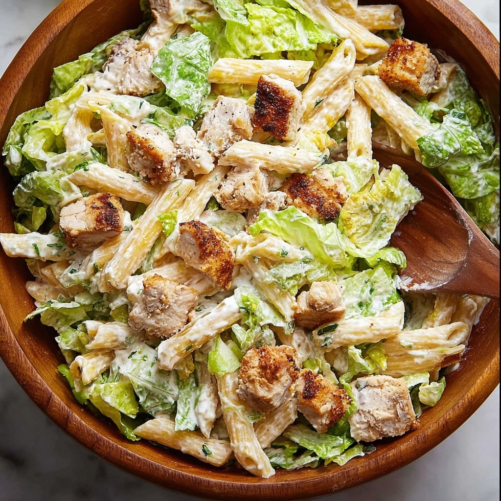 Chicken Caesar Pasta Salad: A Delicious Twist on a Classic Favorite Recipe - Recipe Image