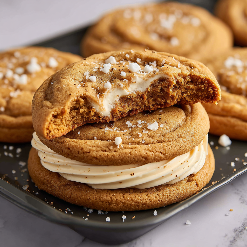 Healthy Soft Pumpkin Cookies with Salted Maple Frosting Recipe - Recipe Image