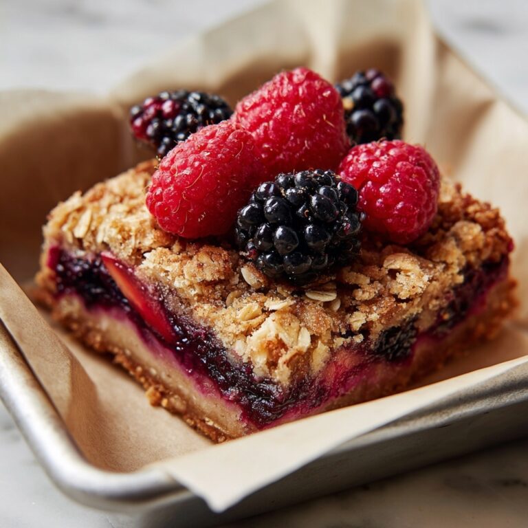 Mixed Berry Oatmeal Breakfast Bars Recipe