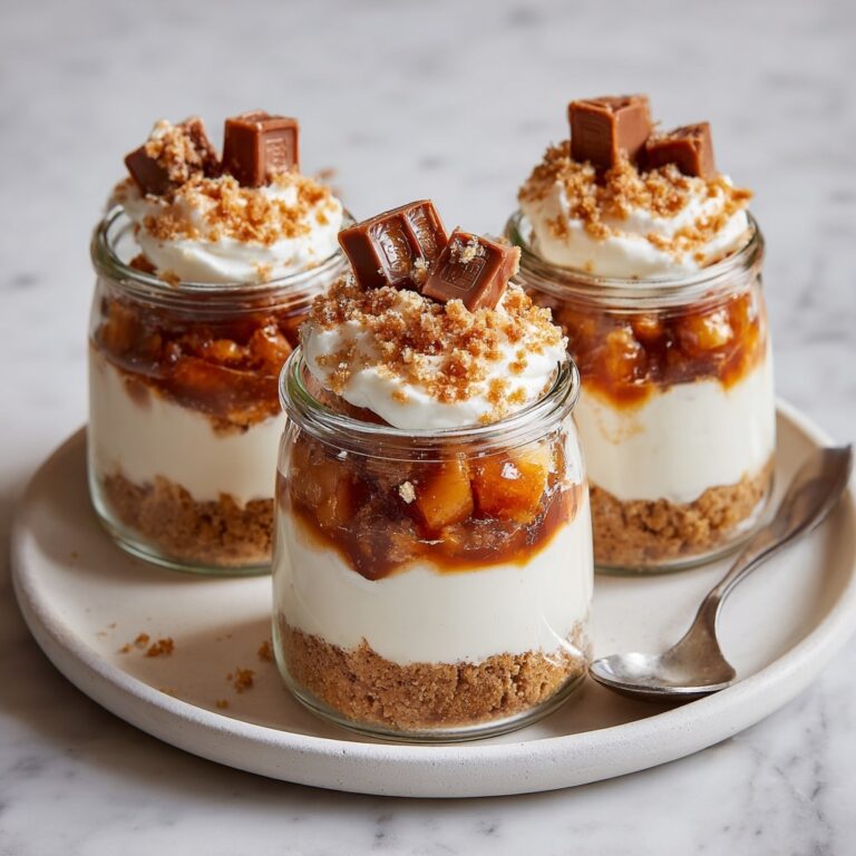 No-Bake Apple Cheesecake Jars Recipe