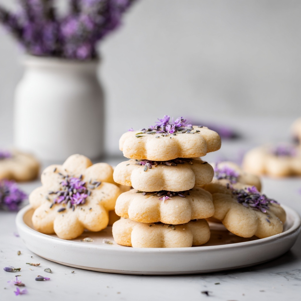 Lavender Shortbread Cookies Recipe - Recipe Image