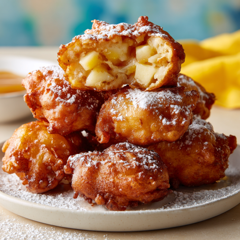 Crispy Air Fryer Apple Fritters Recipe
