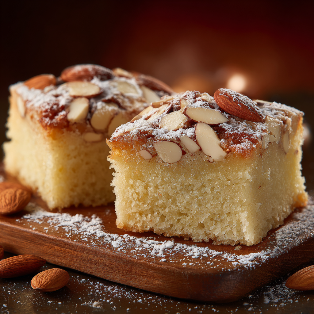 Decadent Almond Croissant Blondies Recipe - Recipe Image