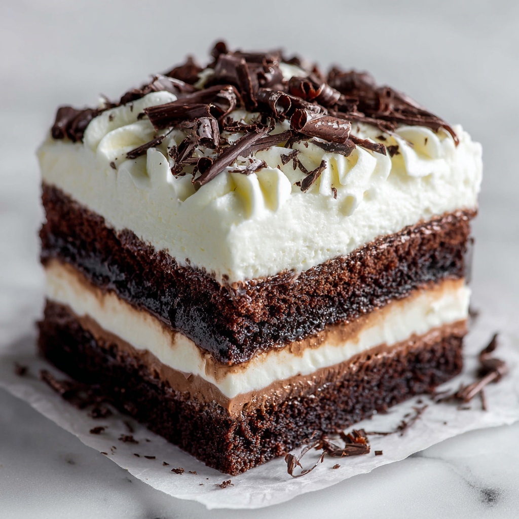 Brownie Refrigerator Cake Recipe - Recipe Image