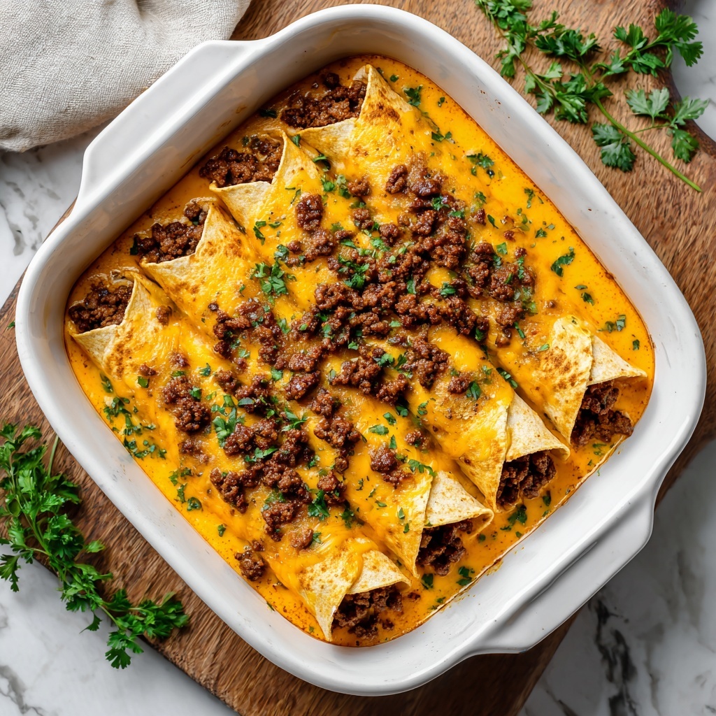 Breakfast Enchiladas with Maple Sausage, Bacon, and Cheddar Recipe - Recipe Image
