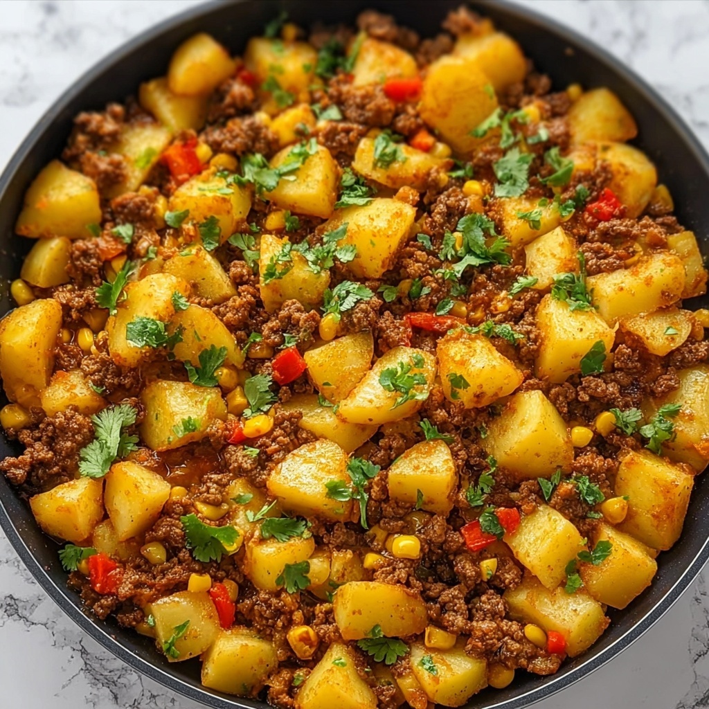 Best Mexican Ground Beef and Potato Skillet Recipe - Recipe Image