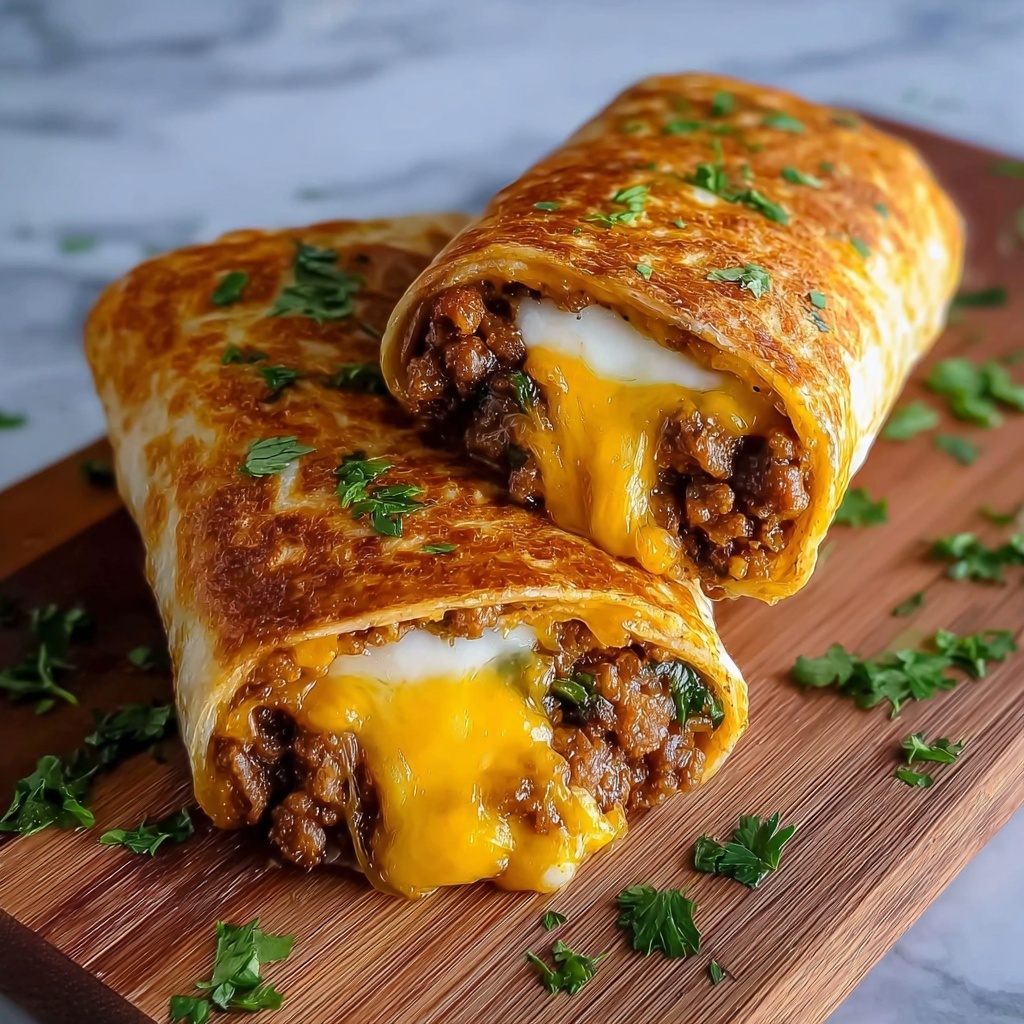 Easy Garlic Butter Beef Cheeseburger Rollups Recipe - Recipe Image
