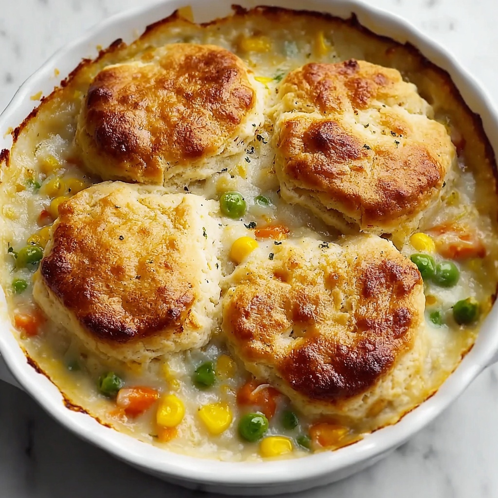 Cornbread Casserole with Chicken and Vegetables Recipe - Recipe Image