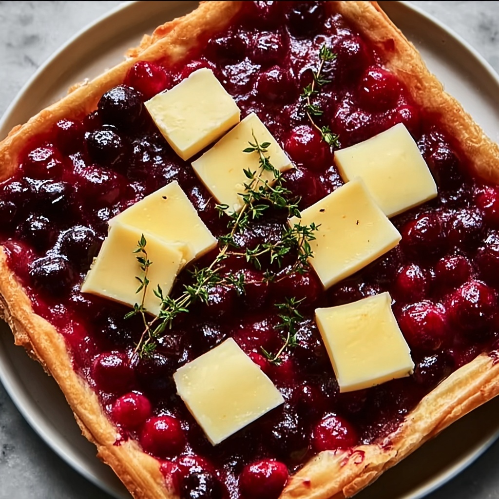 Cranberry Brie Tart with Pancetta Recipe - Recipe Image