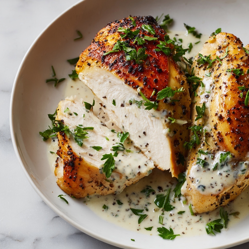 Turkish Chicken with White Sauce Recipe - Recipe Image