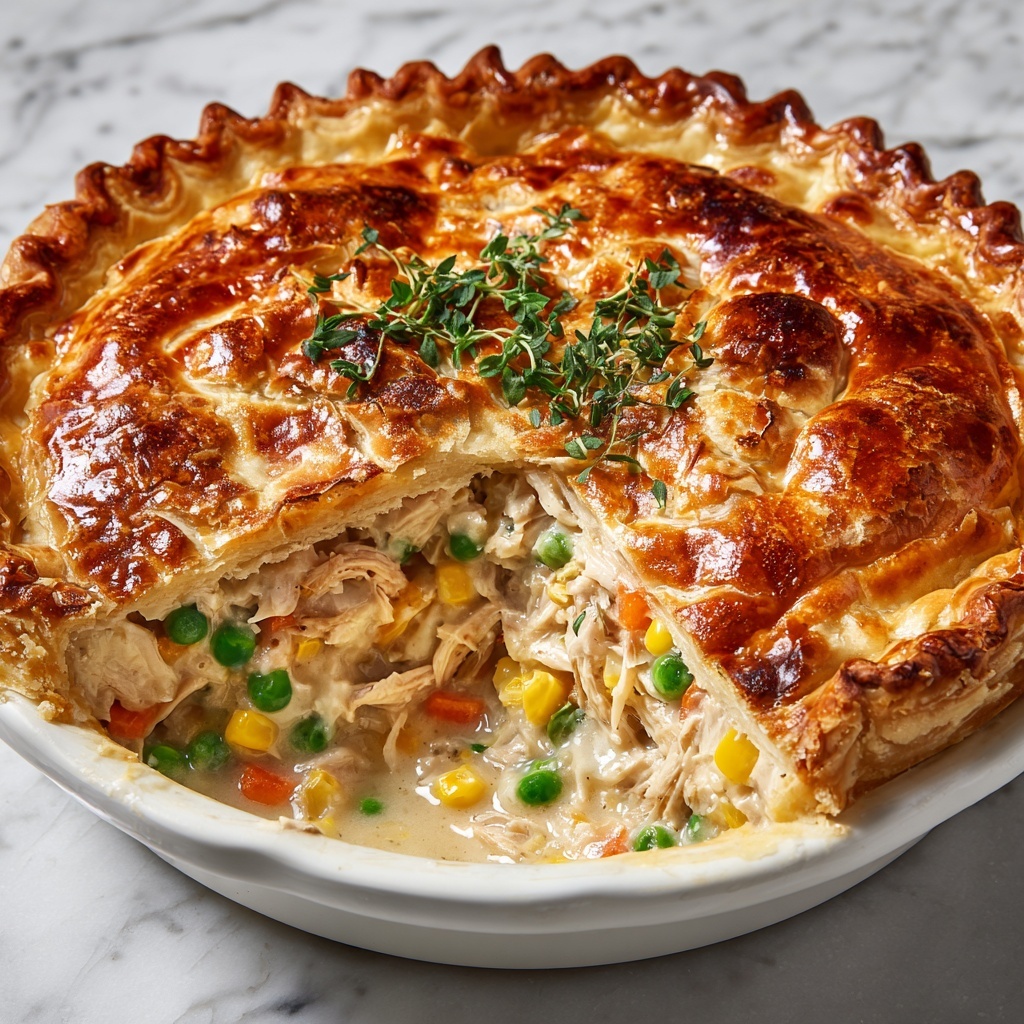 Crustless Chicken Pot Pie Recipe - Recipe Image