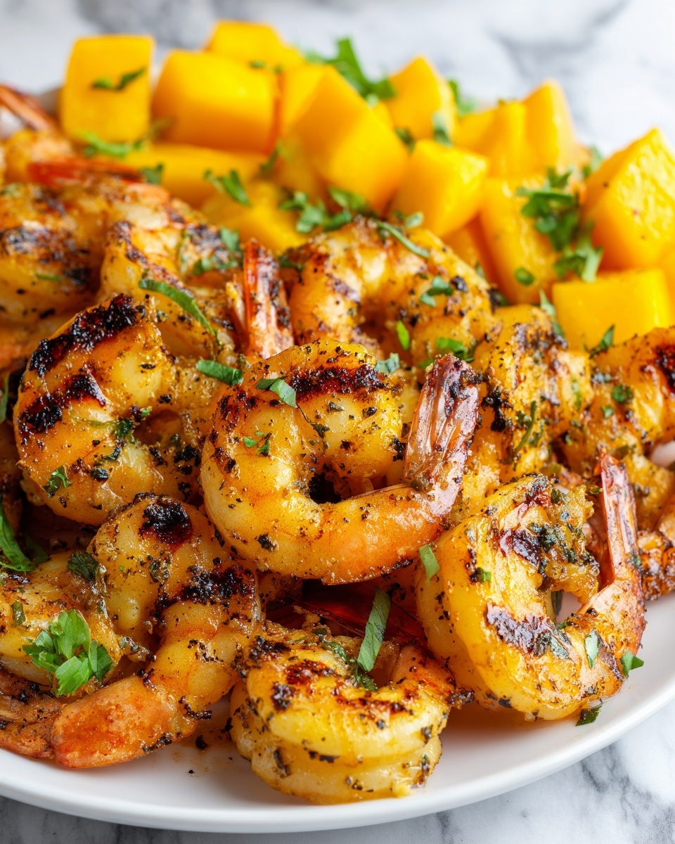 Mango Jalapeño BBQ Shrimp Recipe - Recipe Image