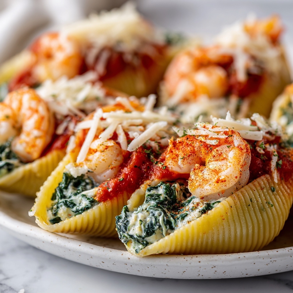 Shrimp Spinach Stuffed Pasta Rolls: 7 Irresistible Delights Recipe - Recipe Image