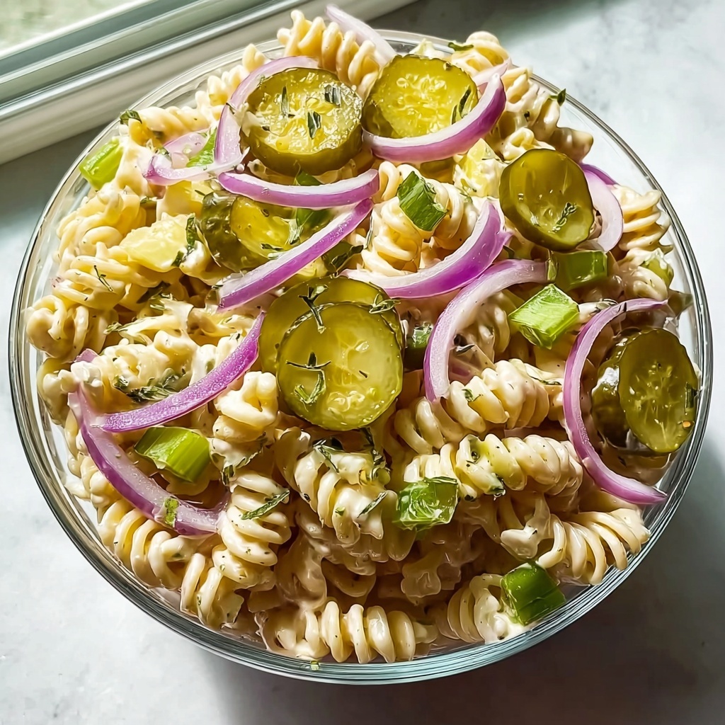 Dill Pickle Pasta Salad Recipe - Recipe Image